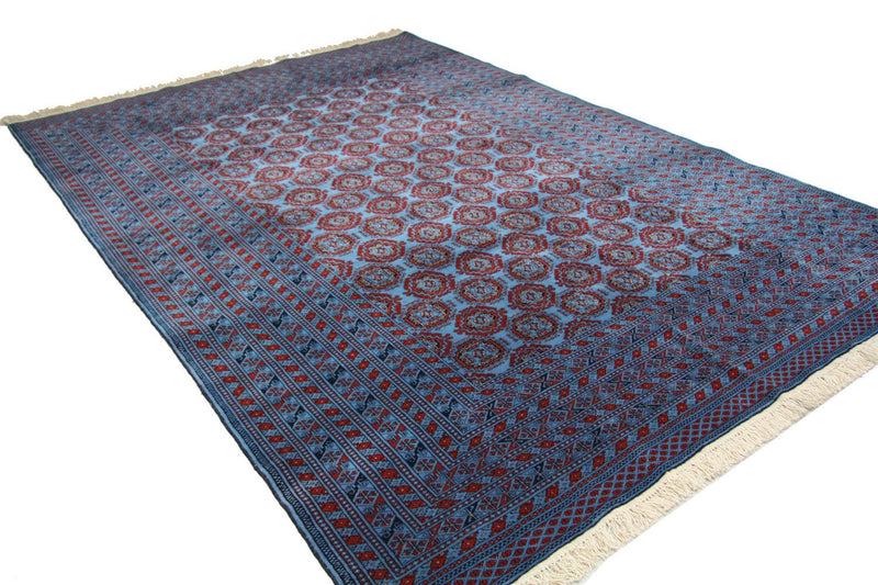 Alfombra afgana - Bukhara - 286 x 198 cm - azul