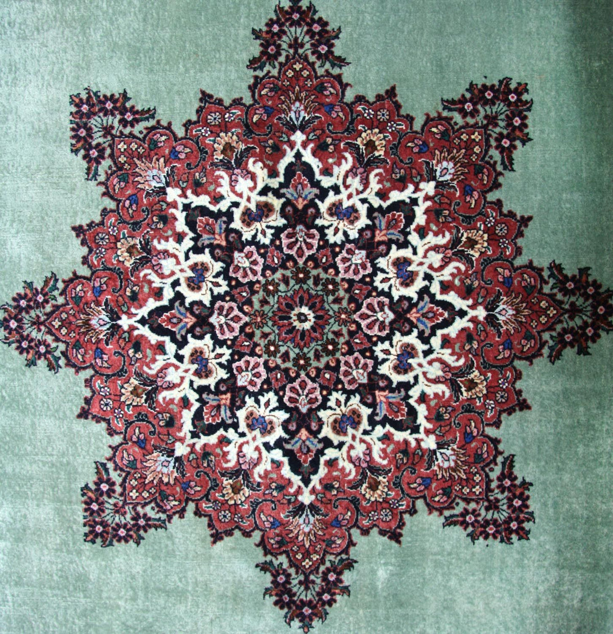 Alfombra persa - Bidjar - 248 x 176 cm - azul