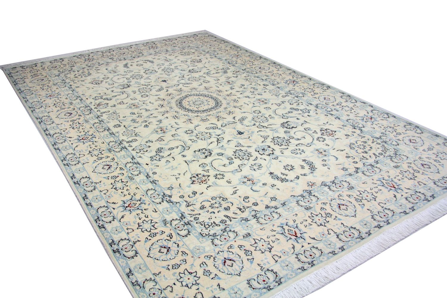 Alfombra Persa - Nain - Real - 293 x 200 cm - azul