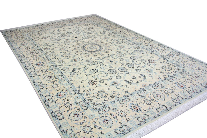 Alfombra Persa - Nain - Real - 293 x 200 cm - azul
