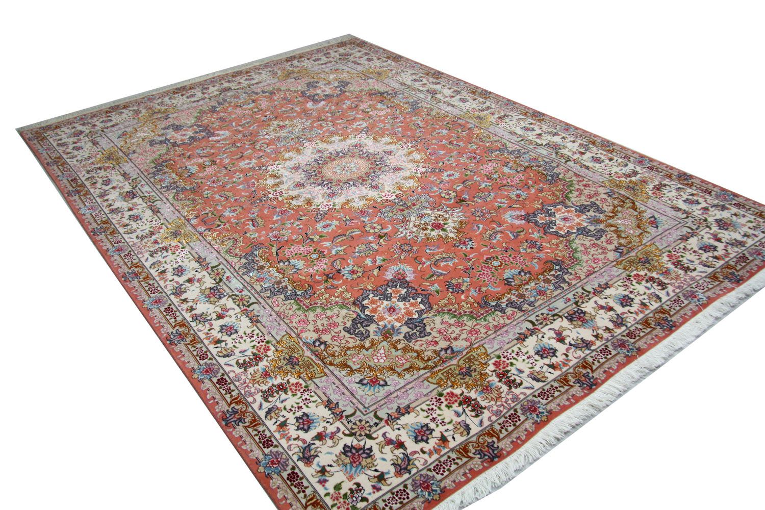 Alfombra Persa - Tabriz - Real - 302 x 202 cm - naranja