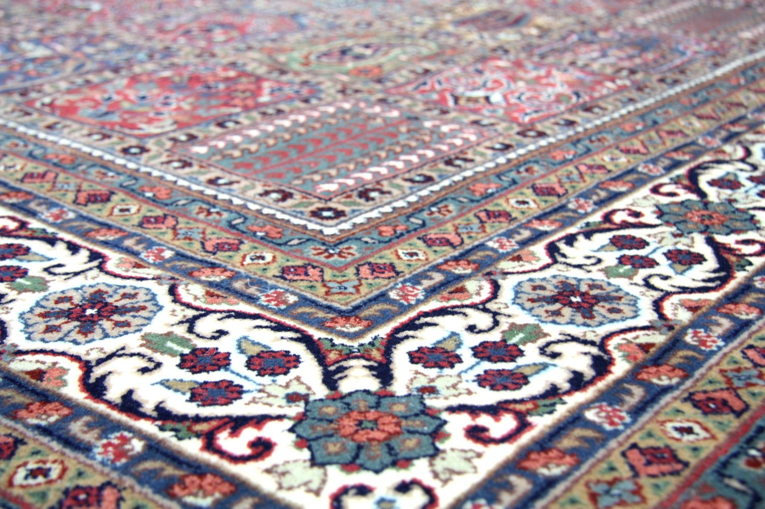 Alfombra persa - Nómada - 301 x 198 cm - azul