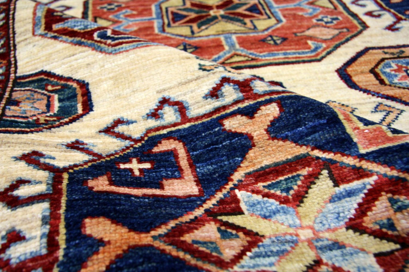 Kazak Alfombra 202x193cm - Alfombra oriental