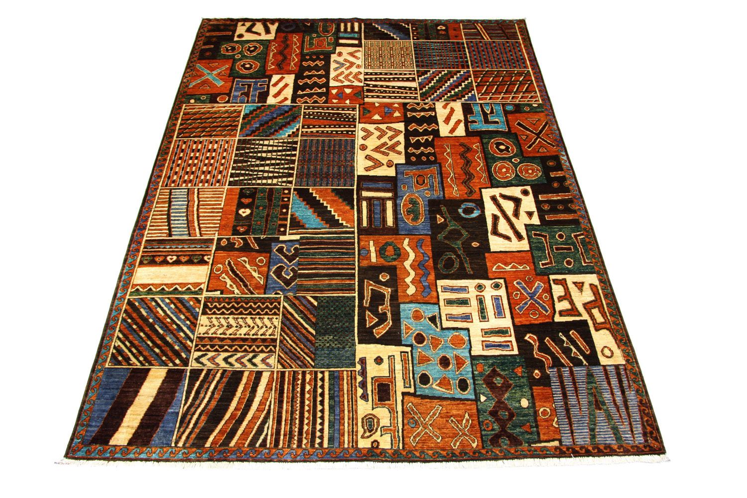 Alfombra afgana - 305 x 220 cm - multicolor