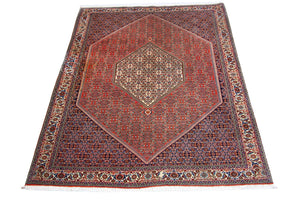 Alfombra persa - Bidjar - 255 x 200 cm - marrón