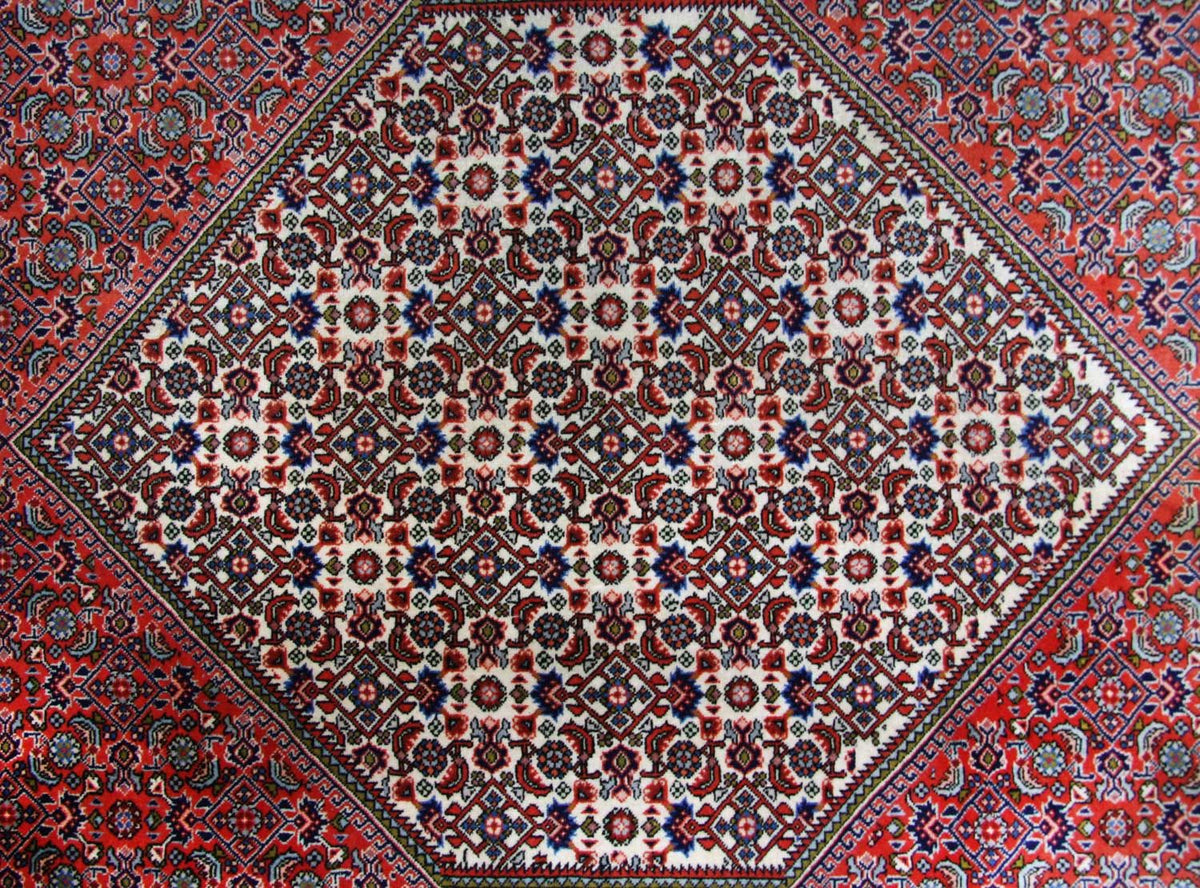 Alfombra persa - Bidjar - 255 x 200 cm - marrón