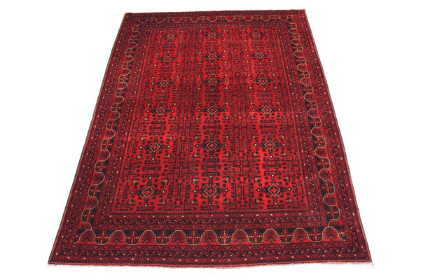 Alfombra afgana - Kunduz - 290 x 207 cm - rojo