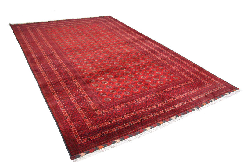 Alfombra afgana - Bukhara - 293 x 192 cm - rojo