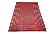 Alfombra afgana - Bukhara - 296 x 191 cm - rojo