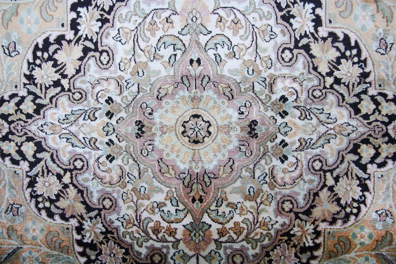 Alfombra de seda - Seda de Cachemira - 290 x 185 cm - azul