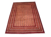 Alfombra afgana - Bukhara - 294 x 199 cm - rojo