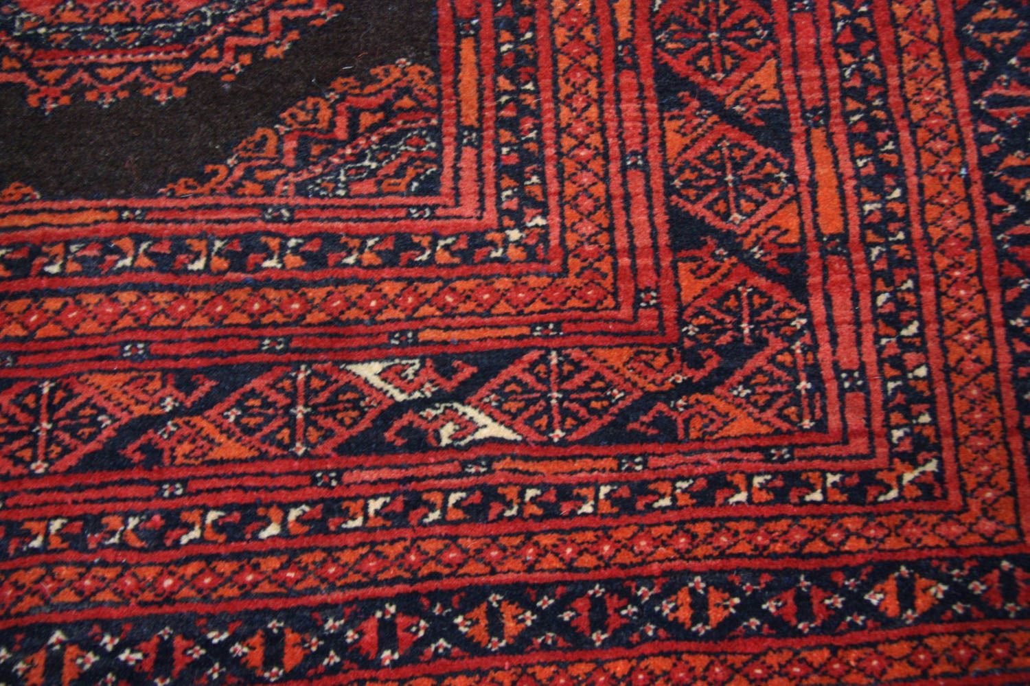 Alfombra afgana - Bukhara - 275 x 198 cm - rojo