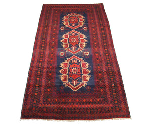 Alfombra de pasillo Alfombra Belutsch - 294 x 142 cm - azul