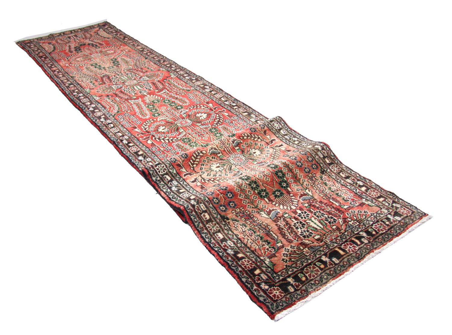 Alfombra de pasillo Alfombra persa - Nómada - 453 x 90 cm - rojo