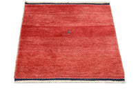 Alfombra Gabbeh - Persa cuadrado  - 111 x 111 cm - rojo