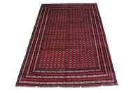 Alfombra afgana - Bukhara - 293 x 196 cm - rojo