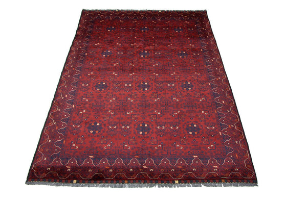 Alfombra afgana - 293 x 196 cm - rojo