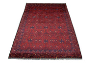Alfombra afgana - 293 x 196 cm - rojo