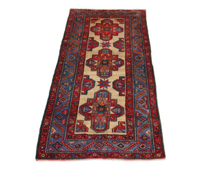 Alfombra de pasillo Alfombra persa - Nómada - 245 x 120 cm - azul