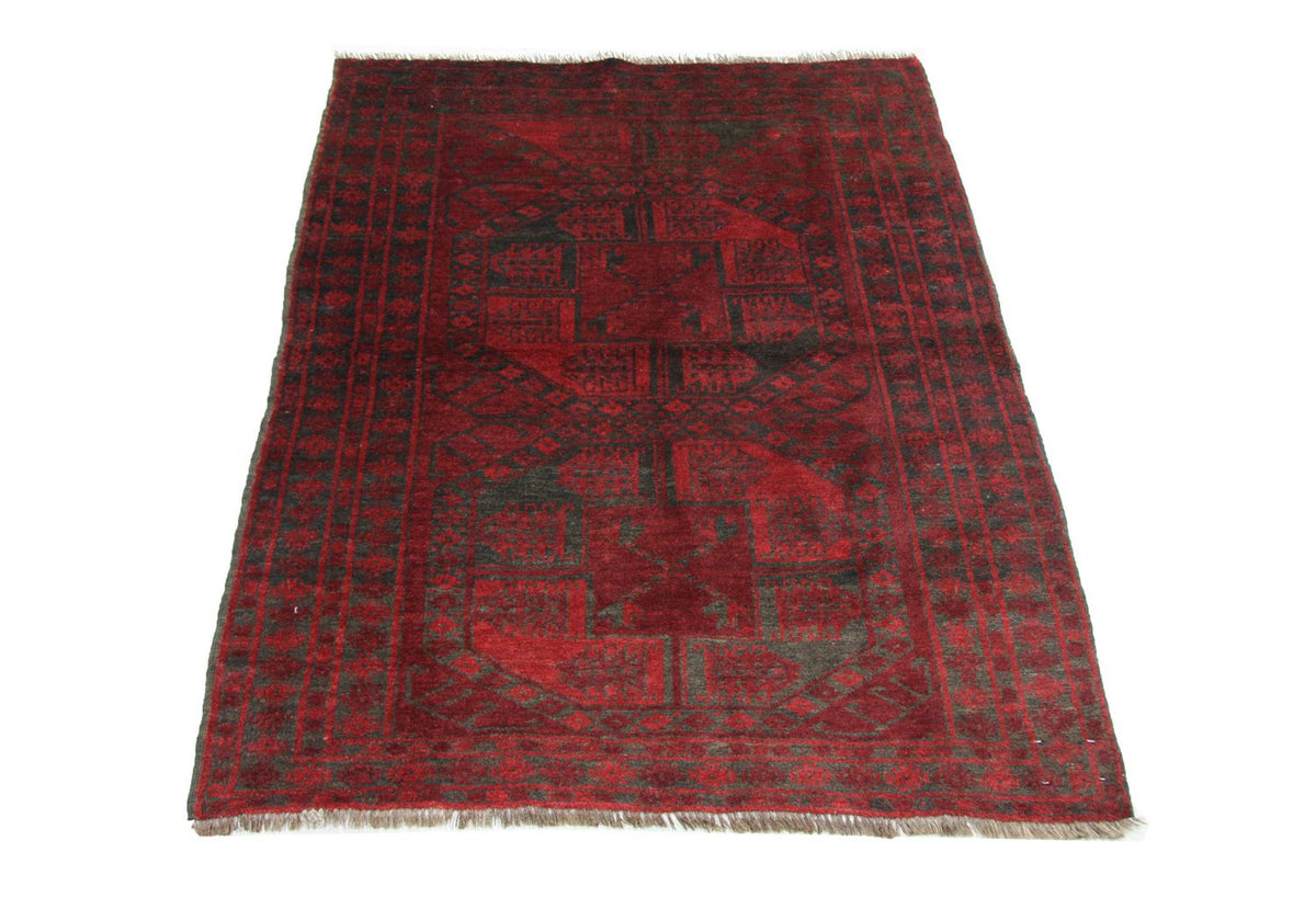 Alfombra afgana - 154 x 114 cm - rojo