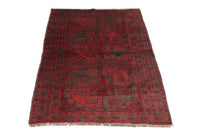 Alfombra afgana - 154 x 114 cm - rojo
