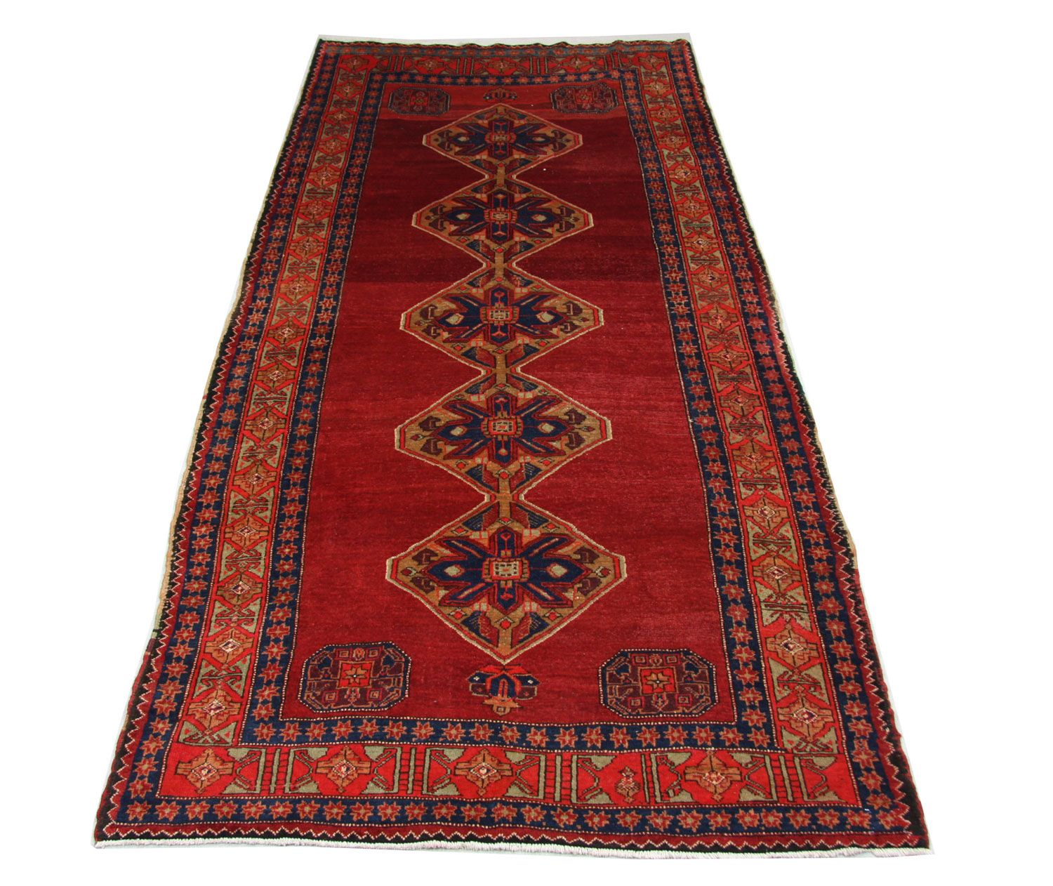Alfombra de pasillo Alfombra persa - Nómada - 369 x 178 cm - rojo