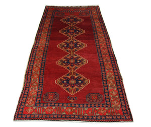 Alfombra de pasillo Alfombra persa - Nómada - 369 x 178 cm - rojo