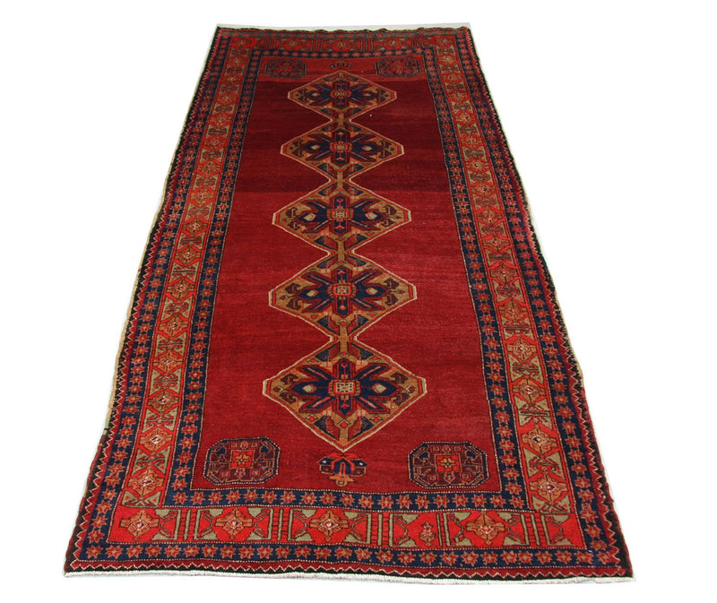 Alfombra de pasillo Alfombra persa - Nómada - 369 x 178 cm - rojo