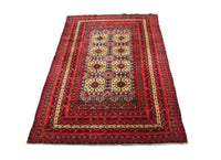 Alfombra afgana - 288 x 195 cm - rojo