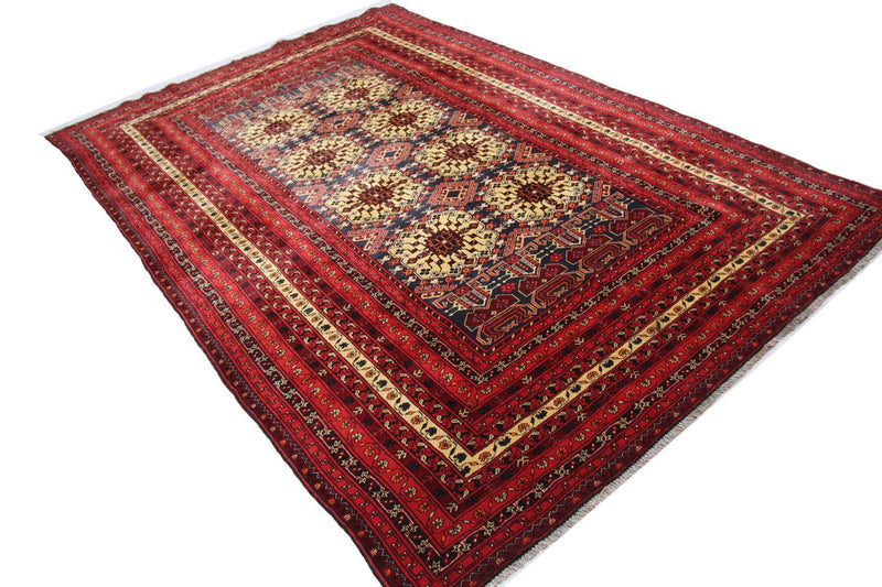 Alfombra afgana - 288 x 195 cm - rojo