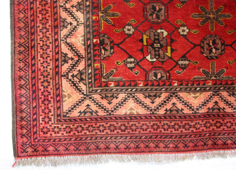 Alfombra afgana - 196 x 126 cm - rojo