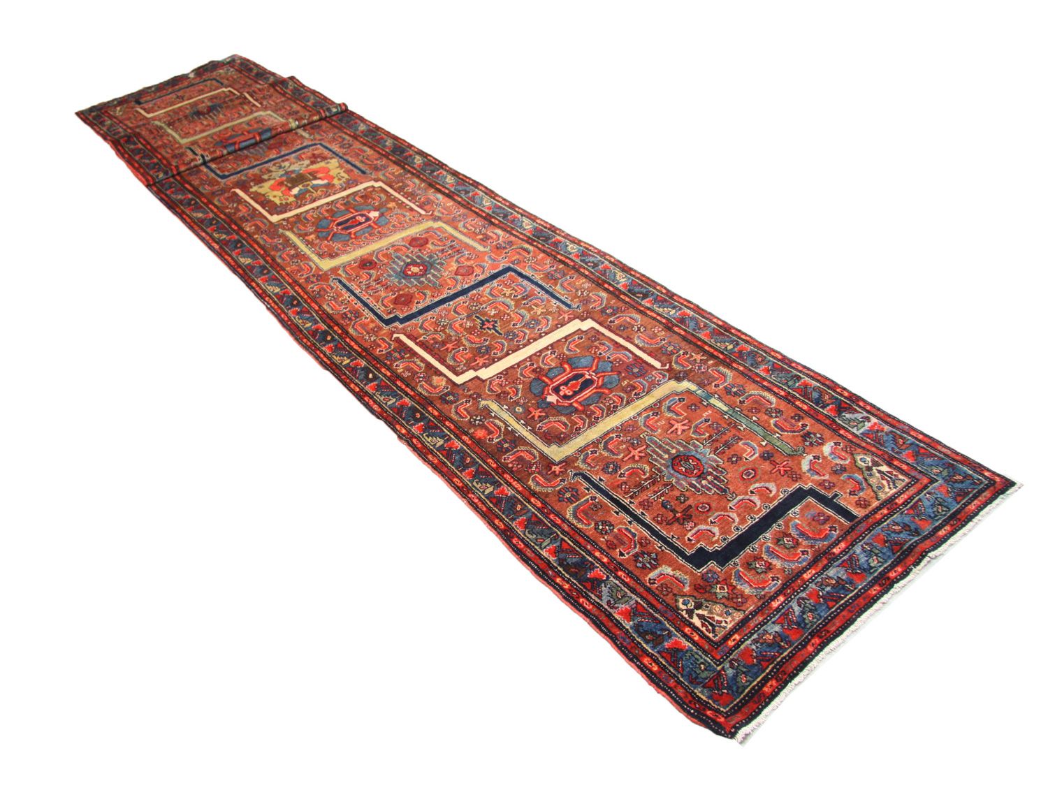 Alfombra de pasillo Alfombra persa - Nómada - 490 x 84 cm - marrón