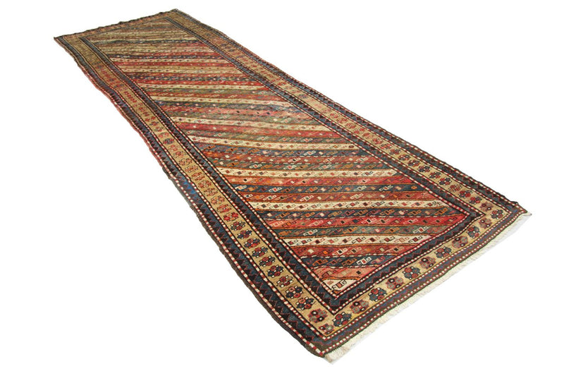 Alfombra de pasillo Alfombra persa - Nómada - 373 x 120 cm - azul