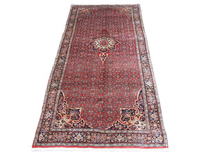 Alfombra de pasillo Alfombra persa - Bidjar - 350 x 170 cm - rojo