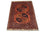 Alfombra afgana - 142 x 104 cm - marrón
