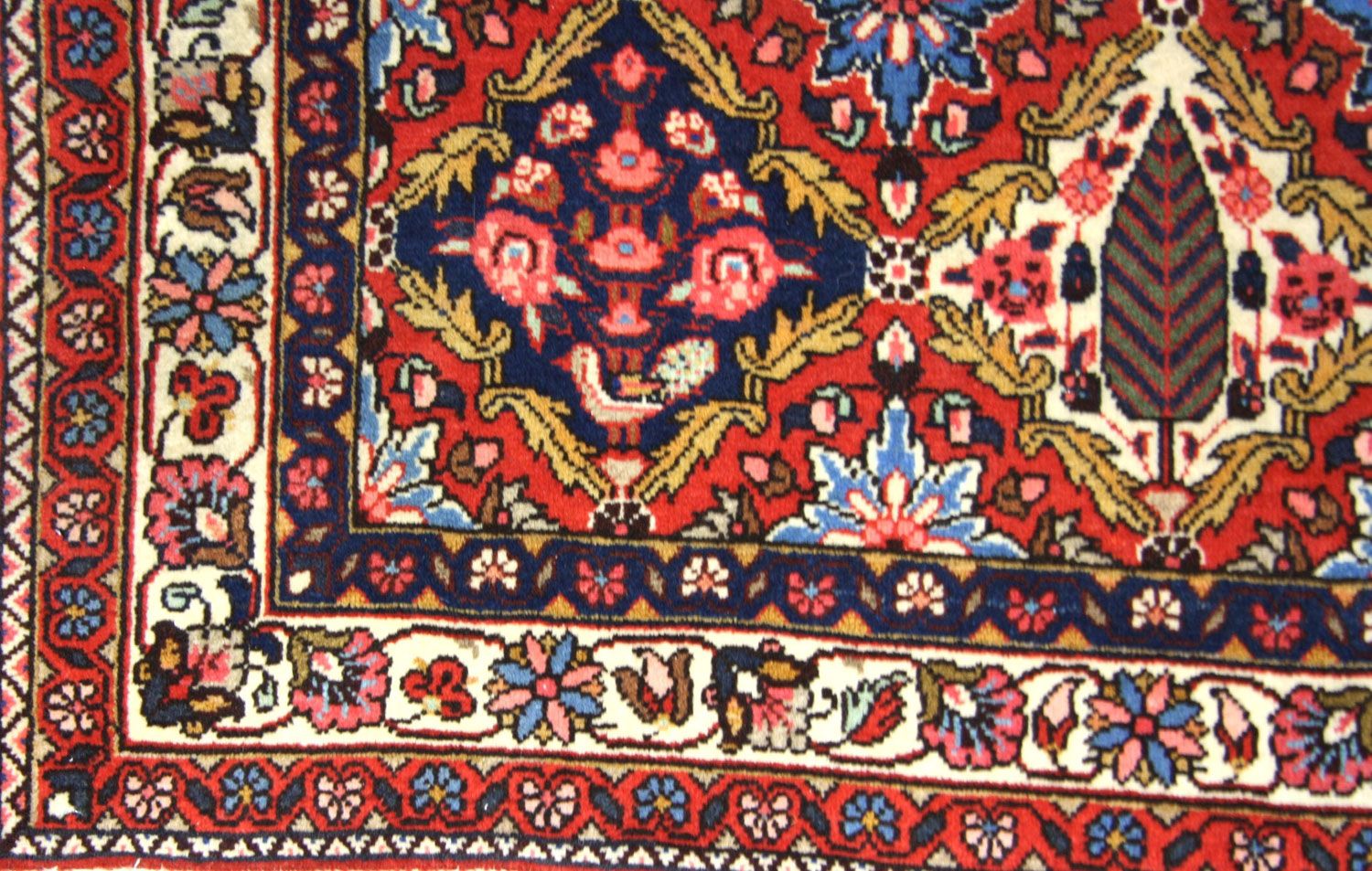 Alfombra persa - Nómada - 155 x 104 cm - azul