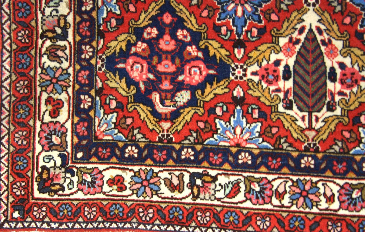 Alfombra persa - Nómada - 155 x 104 cm - azul