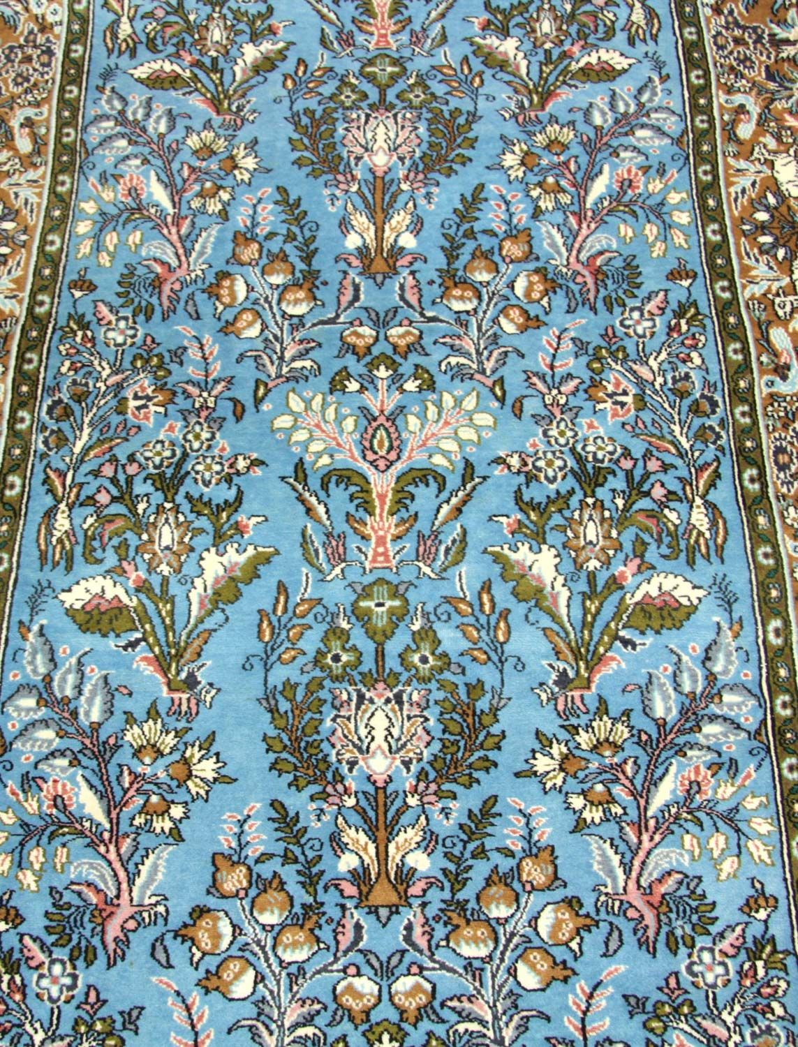 Alfombra persa - Ghom - 159 x 108 cm - azul