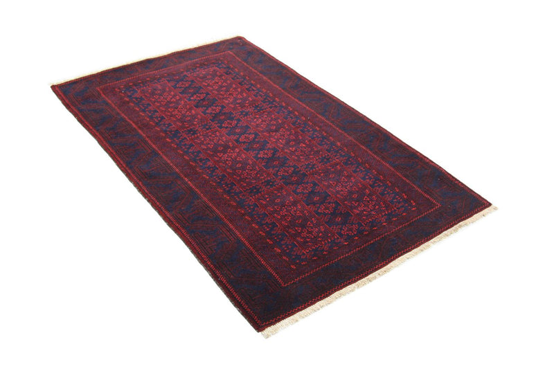 Alfombra afgana - 155 x 100 cm - rojo