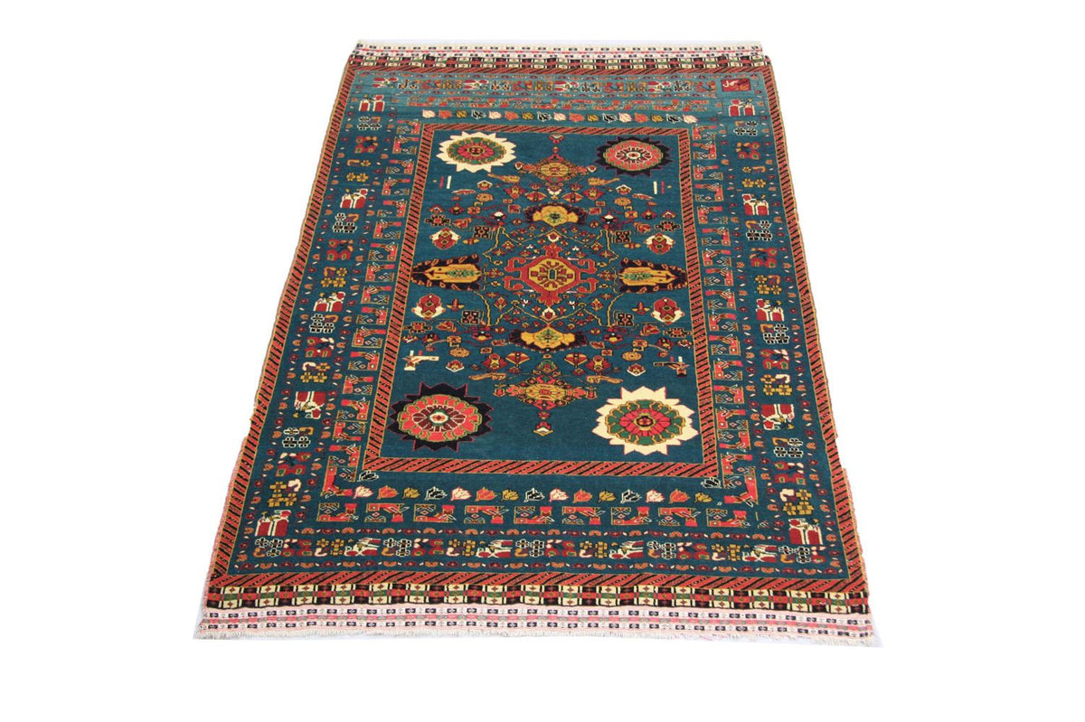 Alfombra afgana - 182 x 123 cm - azul