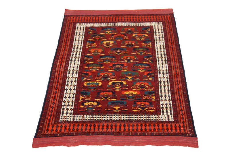 Alfombra afgana - 160 x 130 cm - óxido