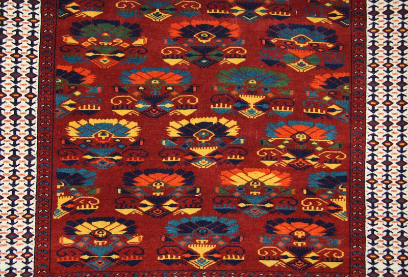 Alfombra afgana - 160 x 130 cm - óxido