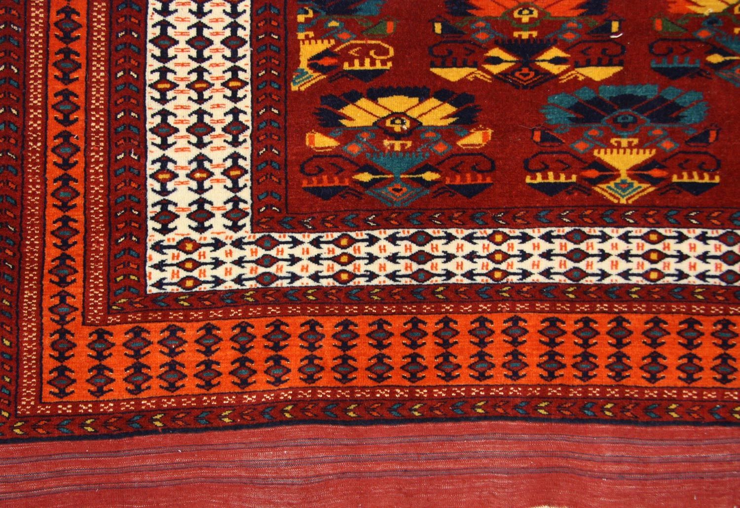 Alfombra afgana - 160 x 130 cm - óxido
