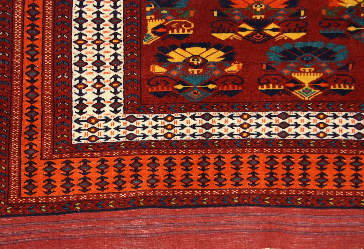 Alfombra afgana - 160 x 130 cm - óxido