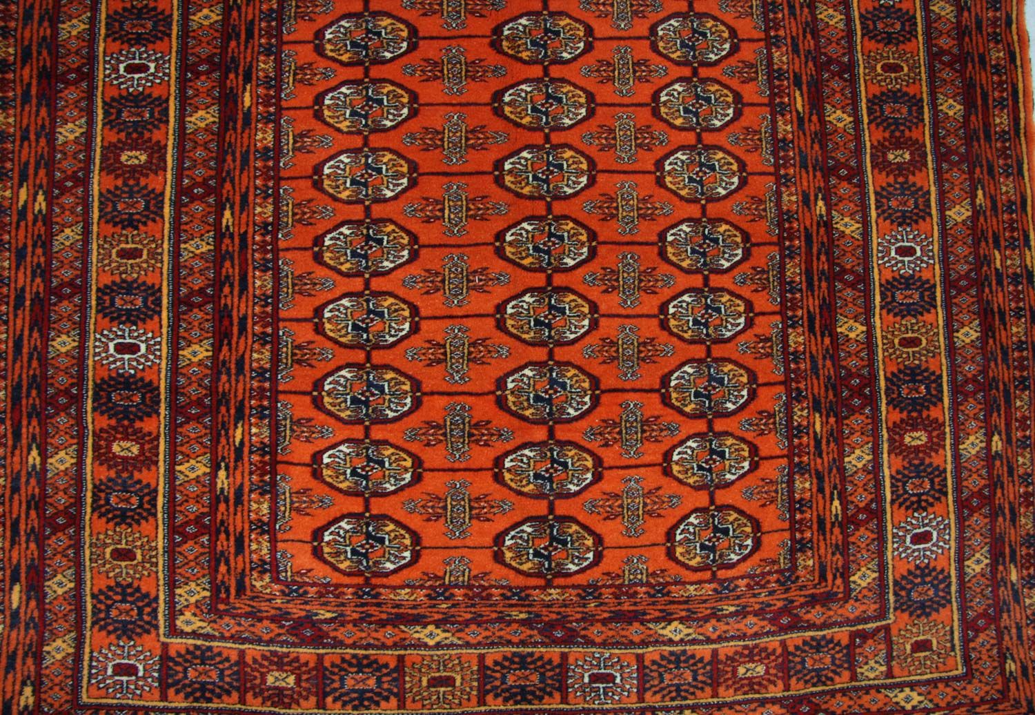 Alfombra afgana - 177 x 119 cm - naranja