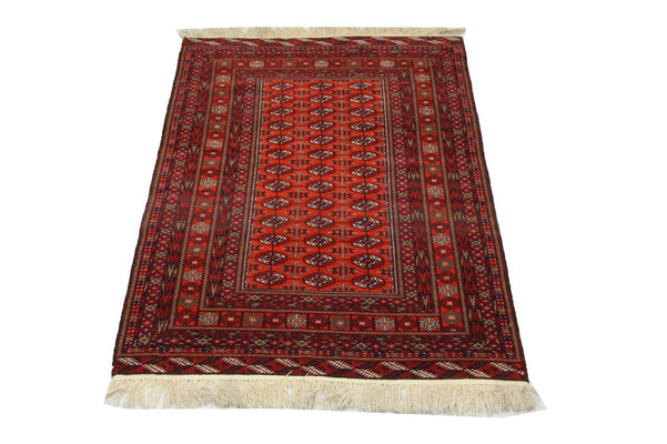 Alfombra afgana - 193 x 134 cm - rojo