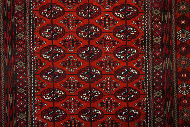 Alfombra afgana - 193 x 134 cm - rojo