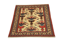 Alfombra afgana - 135 x 114 cm - beige