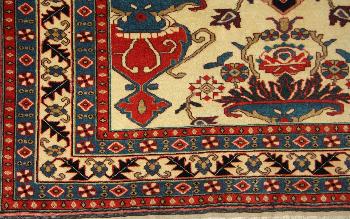 Alfombra afgana - 135 x 114 cm - beige