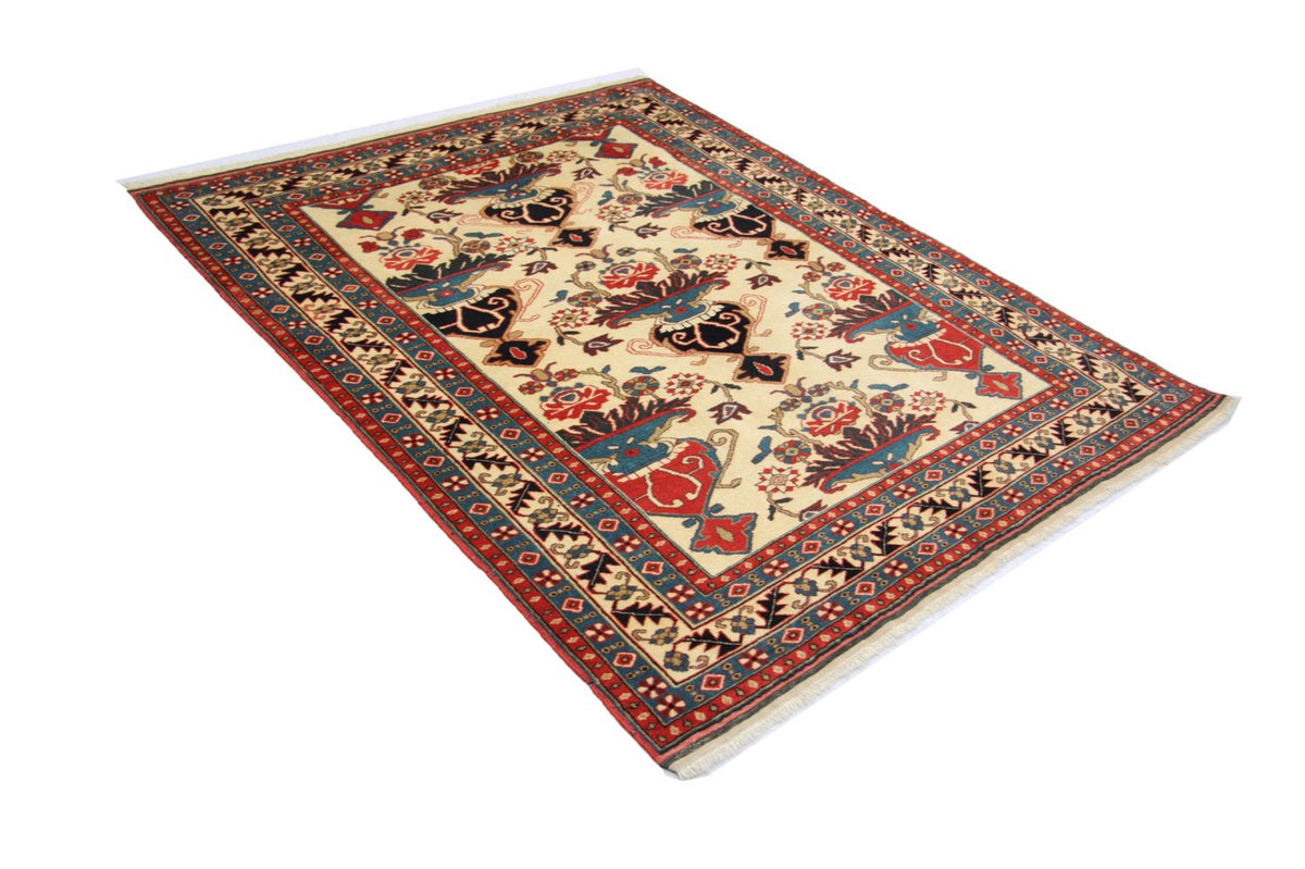 Alfombra afgana - 135 x 114 cm - beige